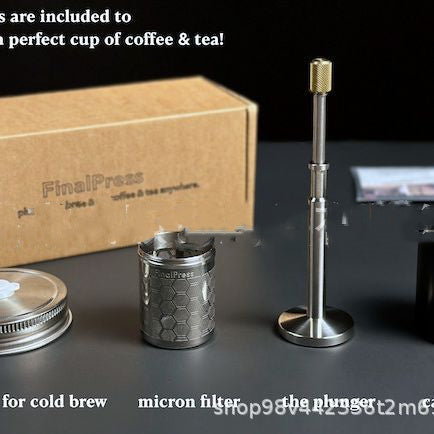 Kaffepress i rostfritt stål