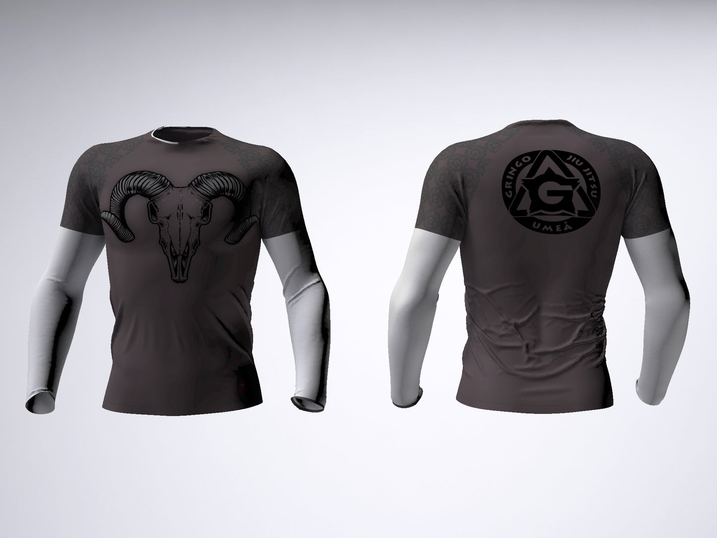 Kortärmad Rashguard gray